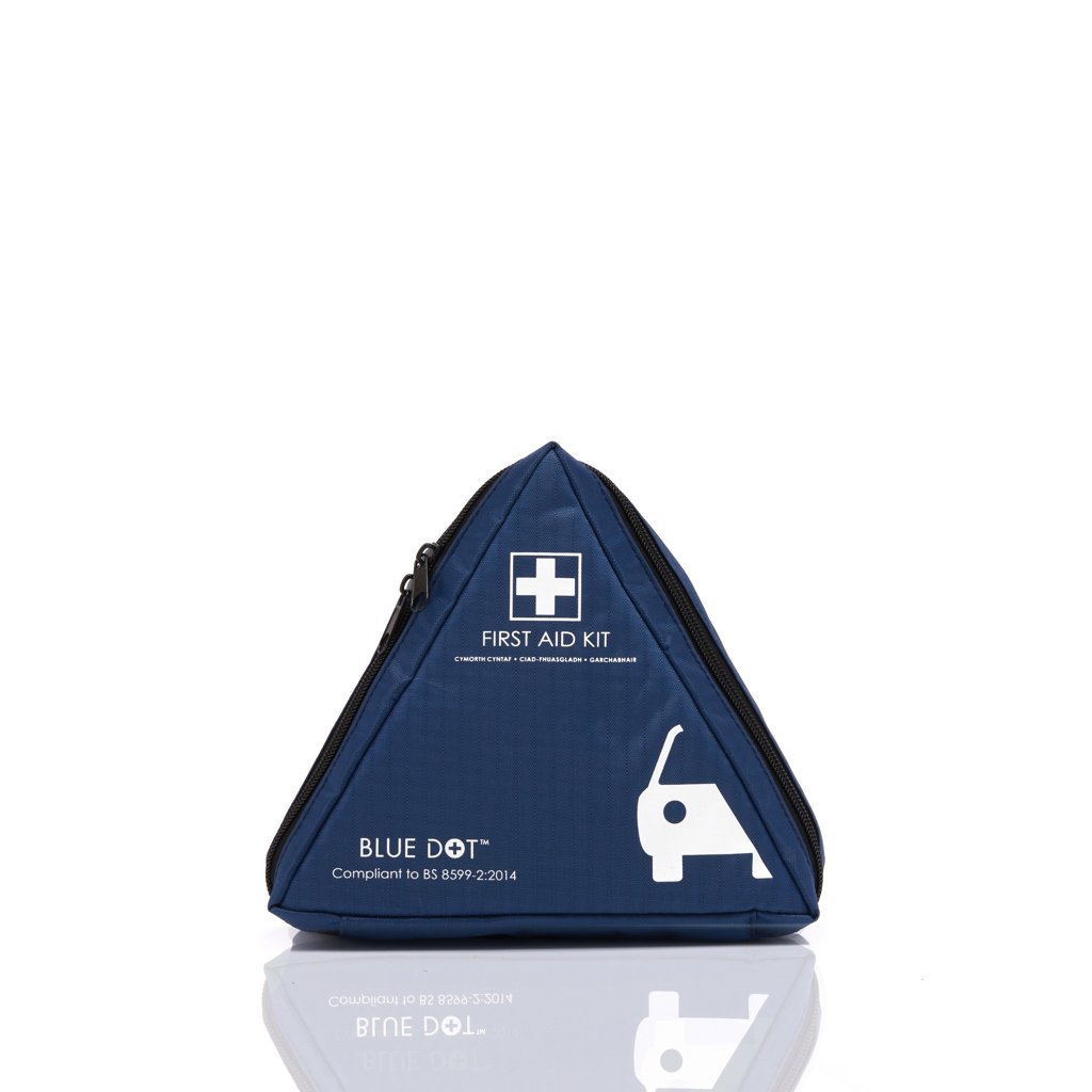Image of Blue Dot BS 8599-2 Motor Vehicle Complete First Aid Kit In Triangular Bag