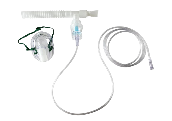 Image of Nebuliser Facemask with T Mouthpiece