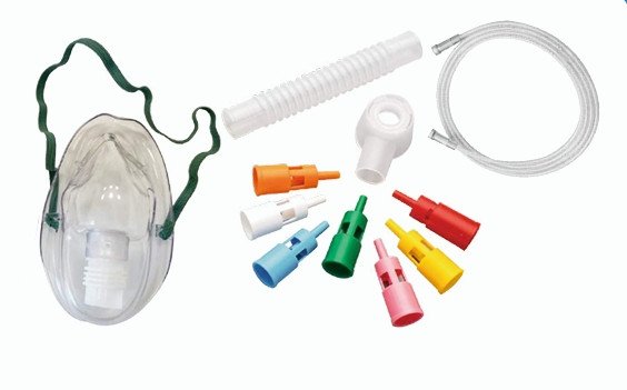 Image of AirX Venturi Oxygen Mask Multi-Concentartion with Tubing 2.1m Crush & Kink Resistant & Strap - Adult (All in one 24%,28%,31%,35%,40%,50%,60% Fixed Concentartion)