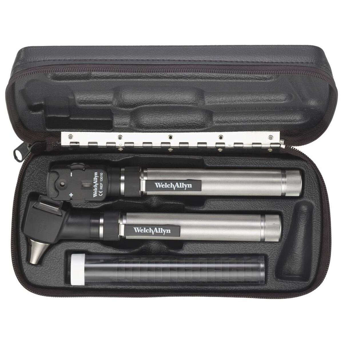 Image of Welch Allyn Klinic Pocket Set Inc. Ophthalmoscope, Fibre Optic Otoscope & Handle In A Hard Case