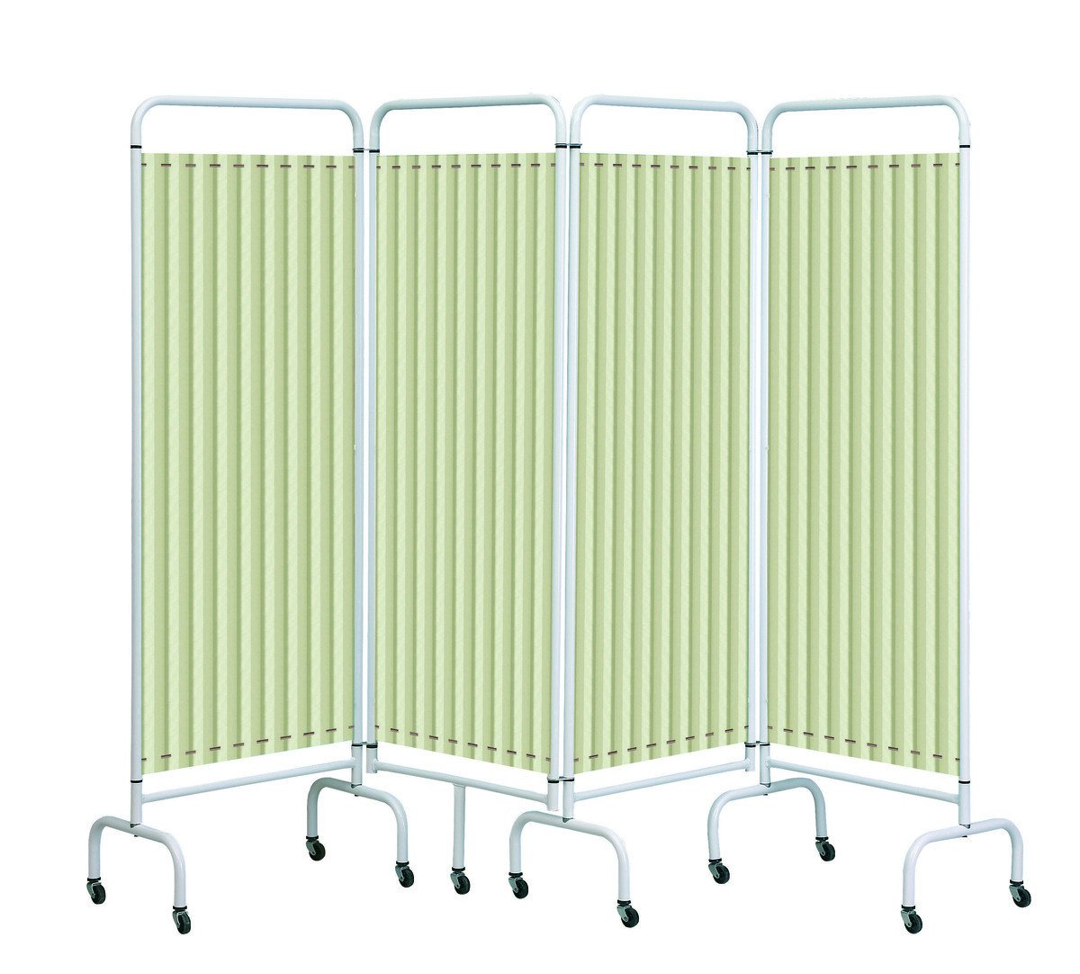 Image of Sunflower Four Panel Mobile Folding Curtained Screen