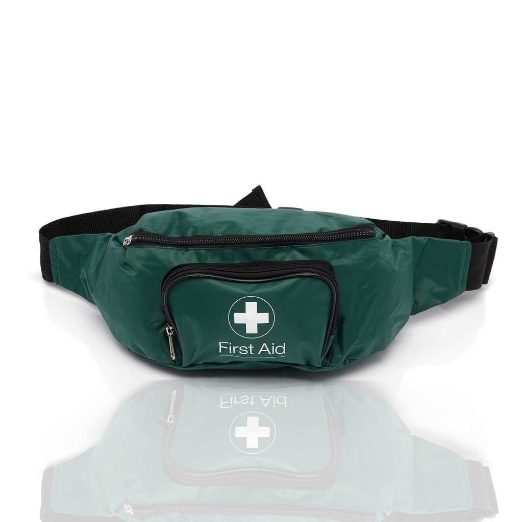 Image of Green Bum Bag With Two Compartments