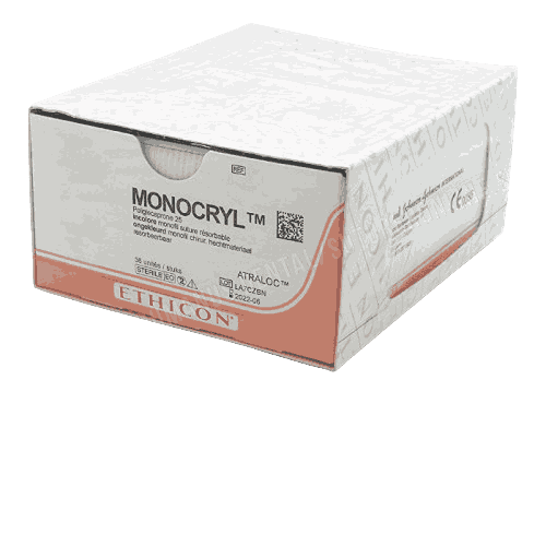MONOCRYL® (poliglecaprone 25) Suture, Absorbable Undyed, Suture Size: 3-0 Length: 70cm Needle: FS-2