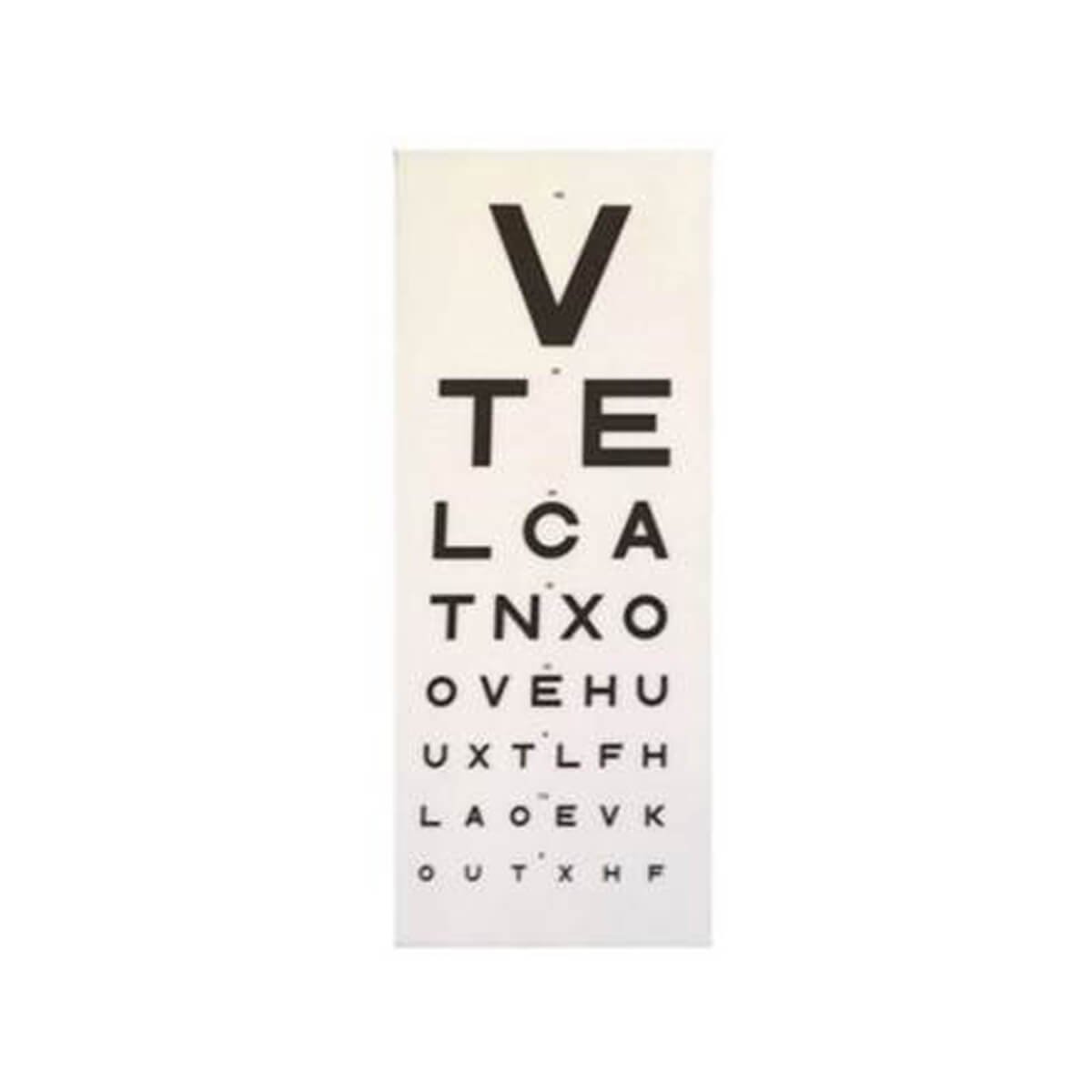 Image of Keeler Snellen Test 6m Panel 7.5 EFH Reverse