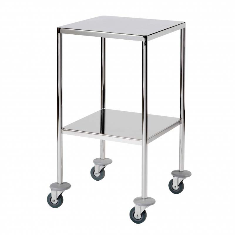 Image of Sunflower Surgical Trolley, 2 Fully Welded Stainless Steel Shelves