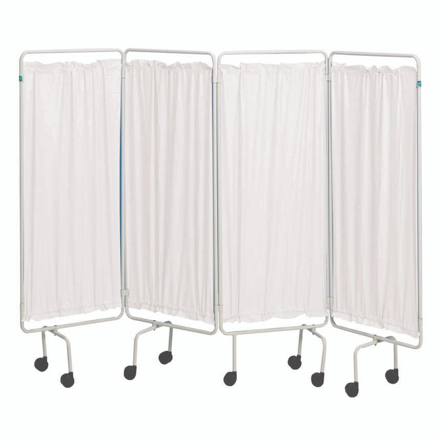 Doherty White Plastic Curtains (4 panels)