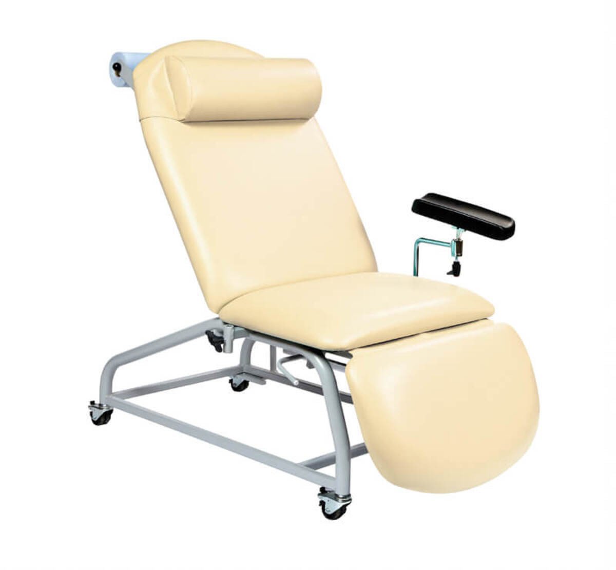 Image of Fixed Height Reclining Phlebotomy Chair - 4 Locking Castors