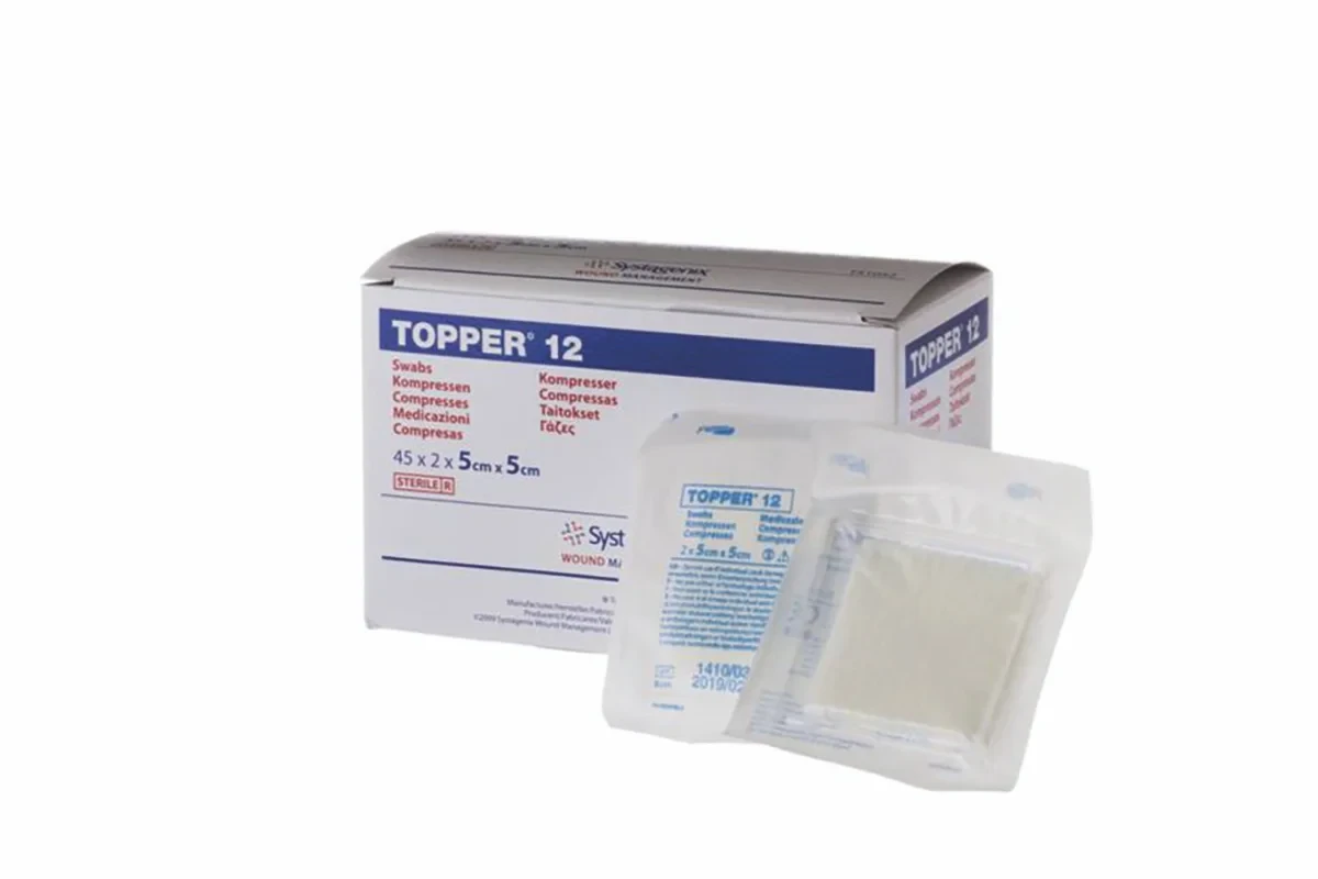 Image of Topper® 12 Sterile Non Woven Swabs 6 Ply (2 swabs/pouch)