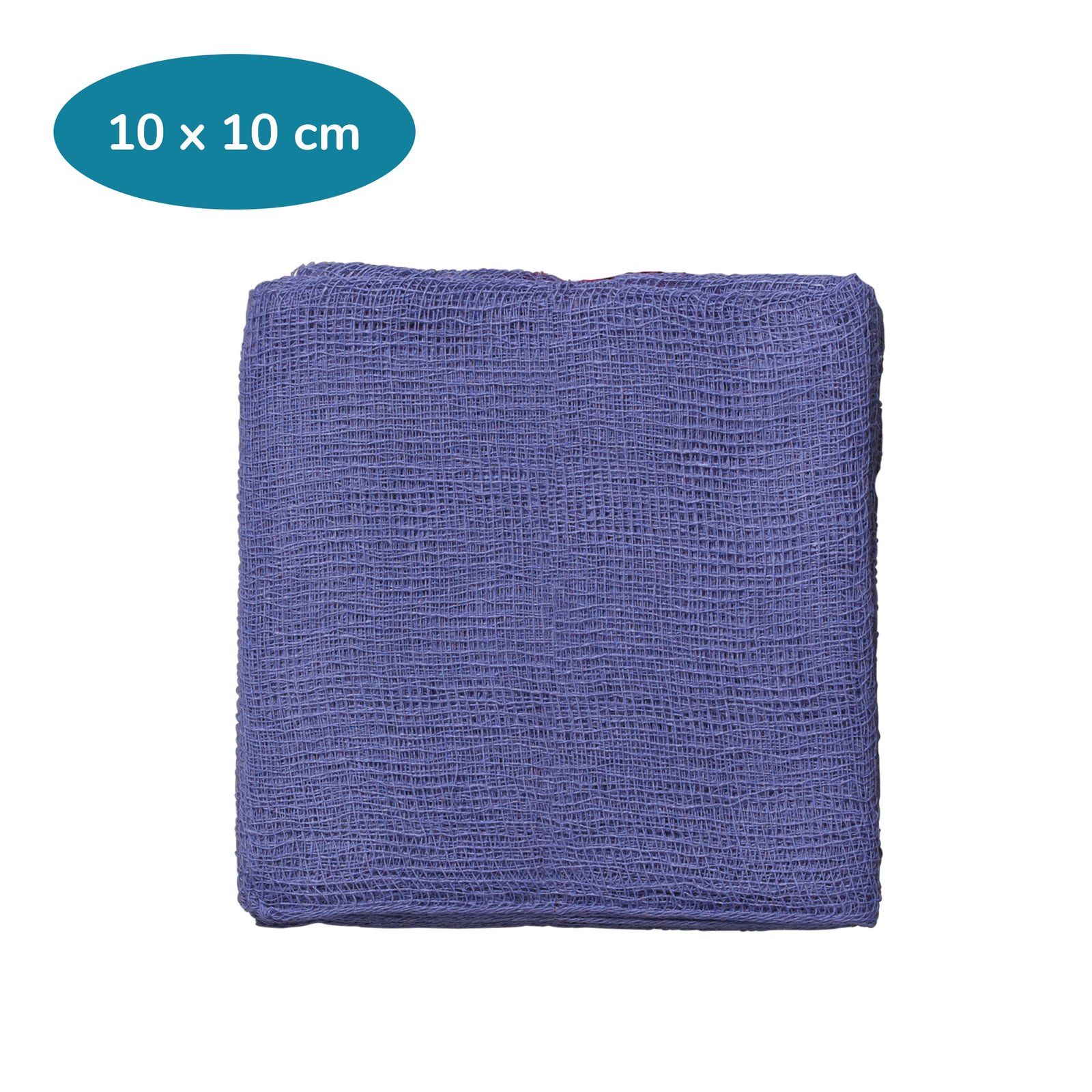 Image of Premier Gauze Swabs 12 Ply Blue - Sterile (5 swabs/pouch) 10 x 10cm
