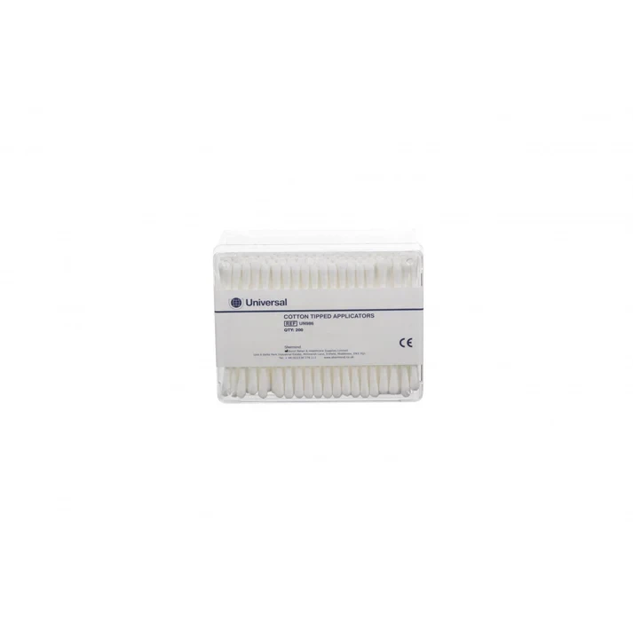 Image of Universal Non–Sterile Double–Tipped Cotton Applicators 76 mm (3")
