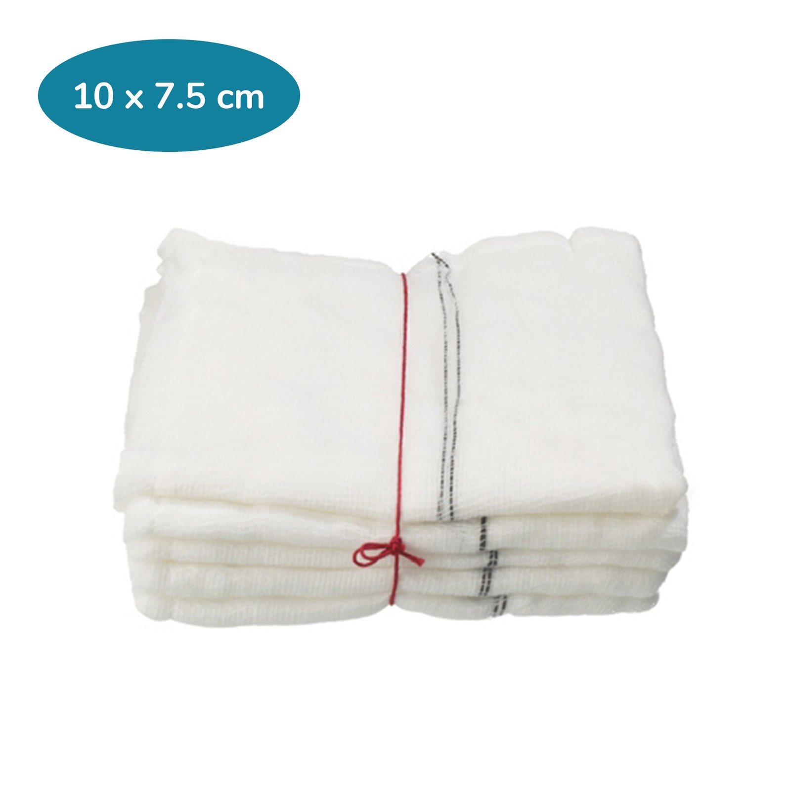 Image of Premier Detectors® Sterile 24–Ply X–Ray Detectable Swabs With Stitched Edge White (5 swabs/pouch)